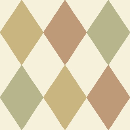 Manhattan Comfort Gilbert Kalas Mustard Diamond 33 ft L X 209 in W Wallpaper BR4111-63027